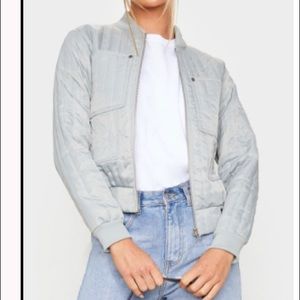 Bomber jacket- silver